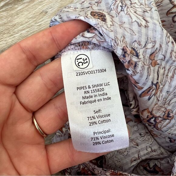 Nwt veronica beard hazel skirt in lavender multi floral women’s size M - Picture 10 of 10